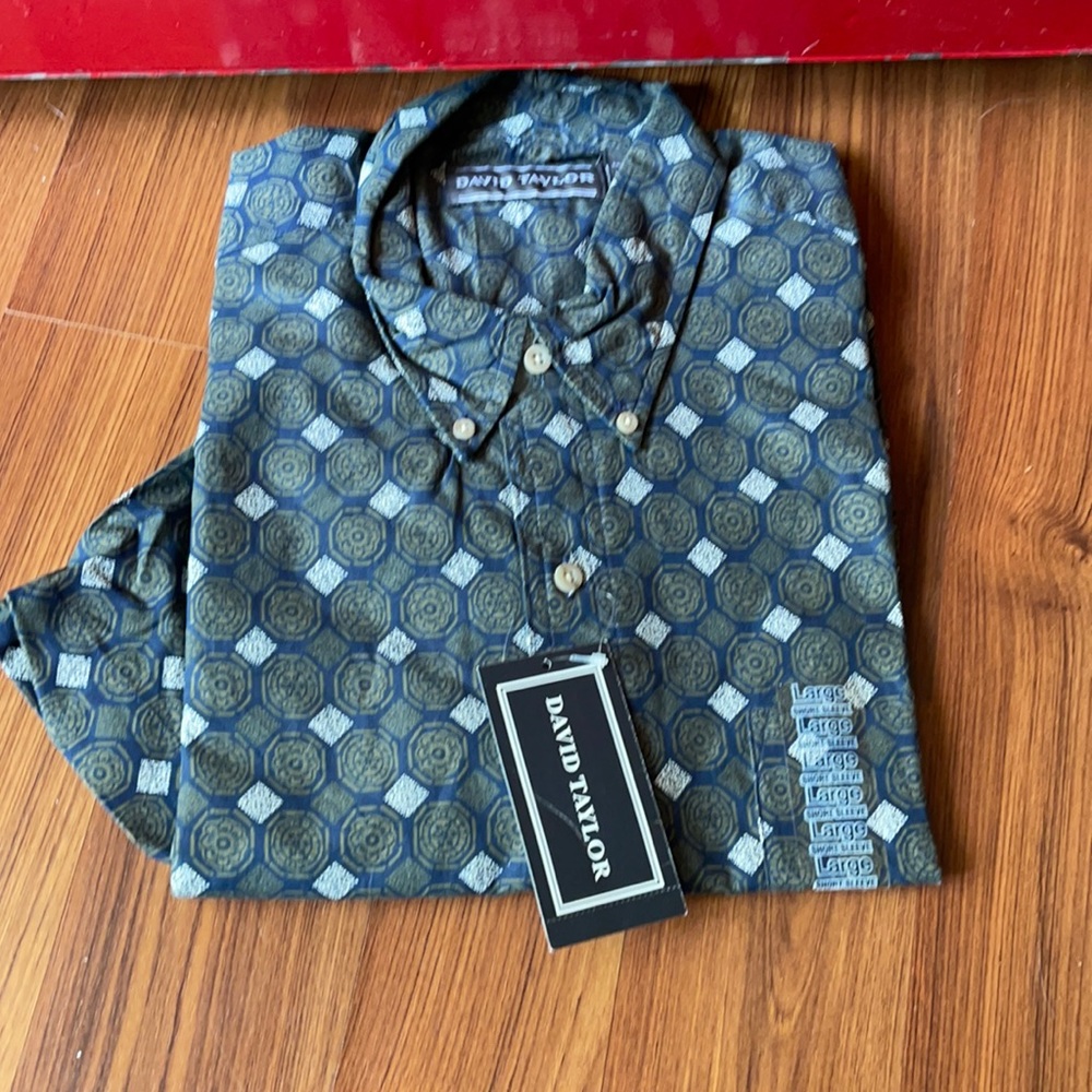 David taylor short sleeve shirt sz lg